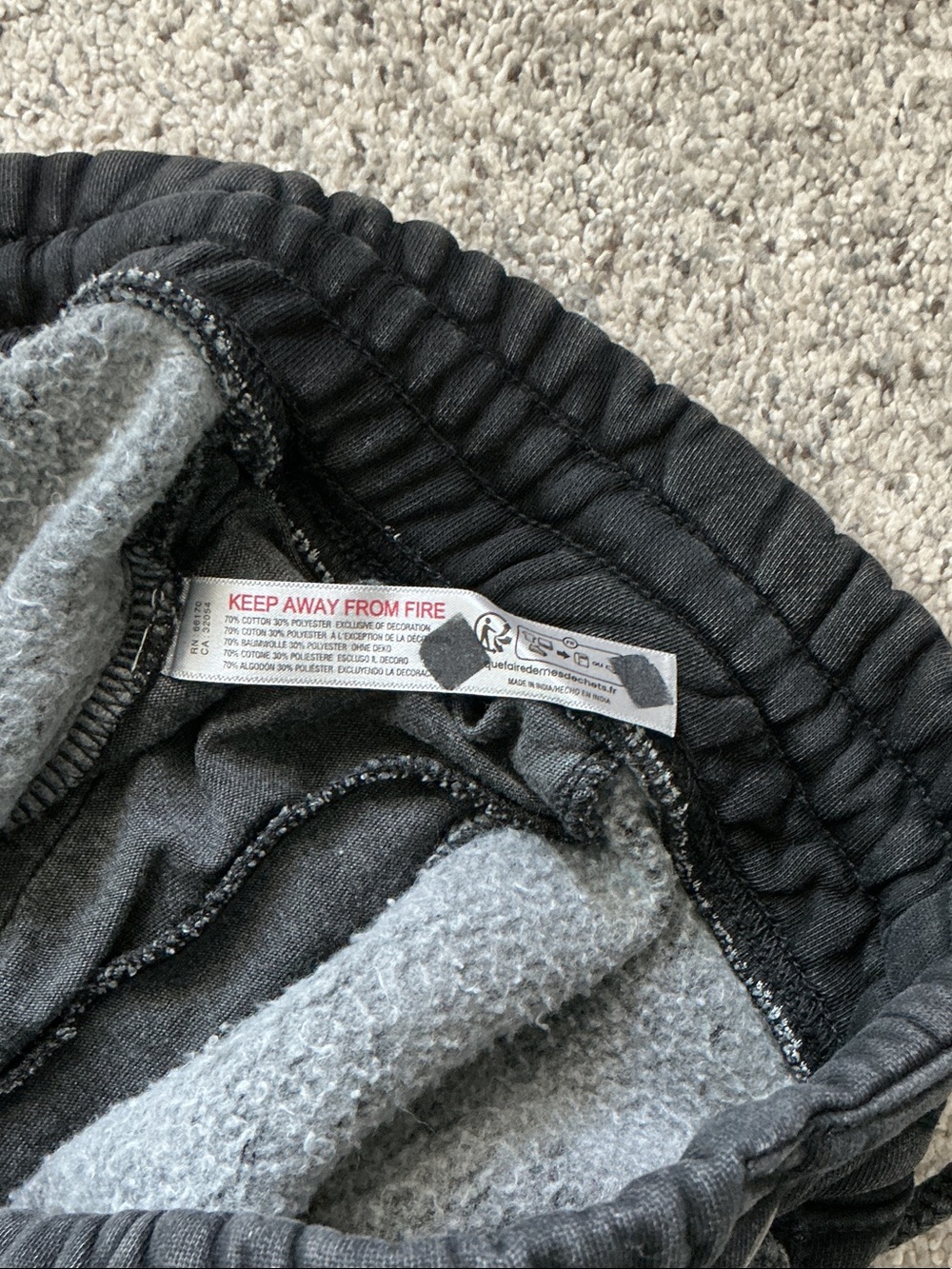 FP Movement by Free People Sprint to the Finish Sweatpants ~ Mineral Wash Black - Picture 14 of 16